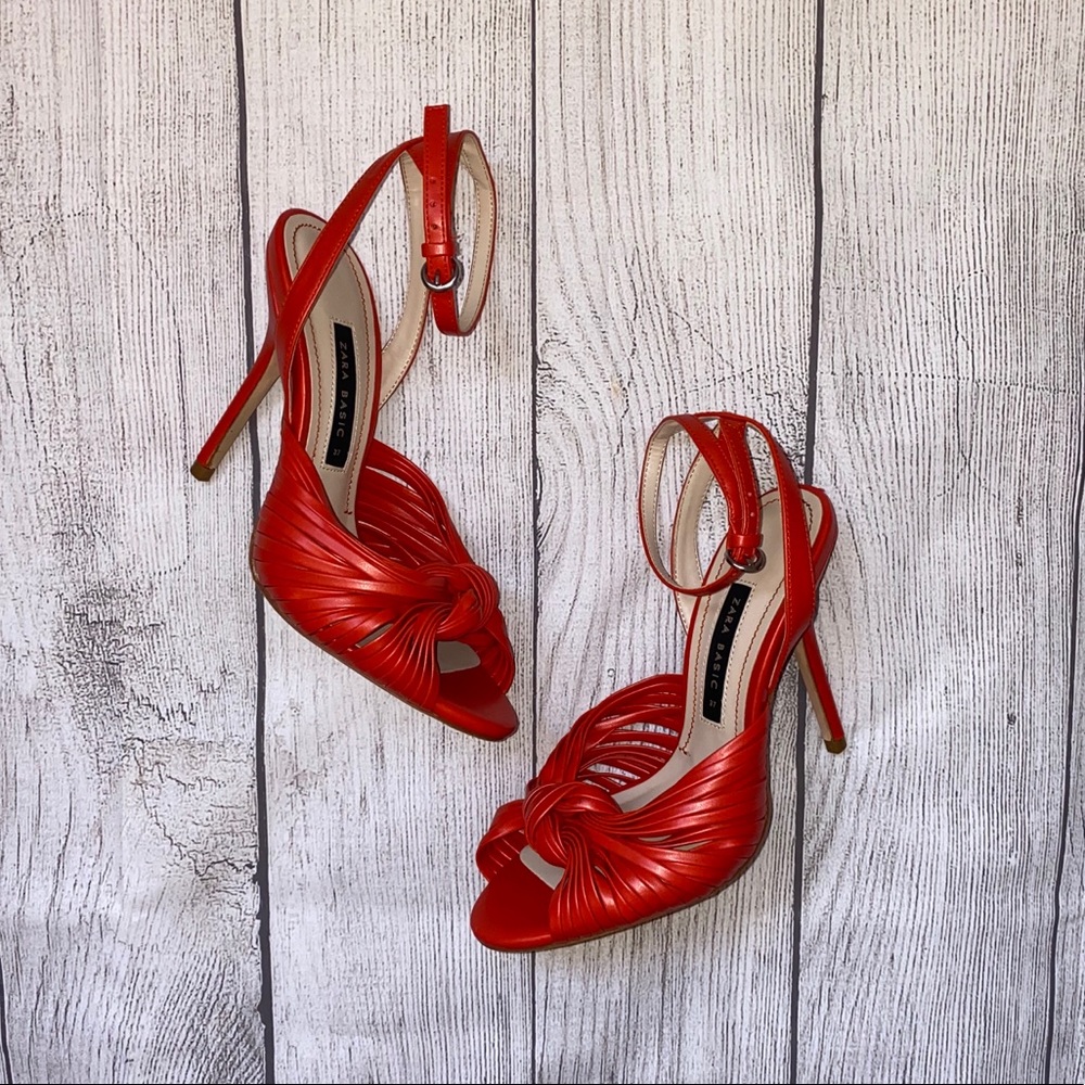 Orange Zara heels